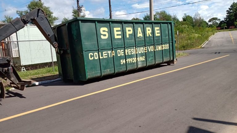 Contêiner de Resíduos volumosos estará no bairro Alfândega em Garibaldi