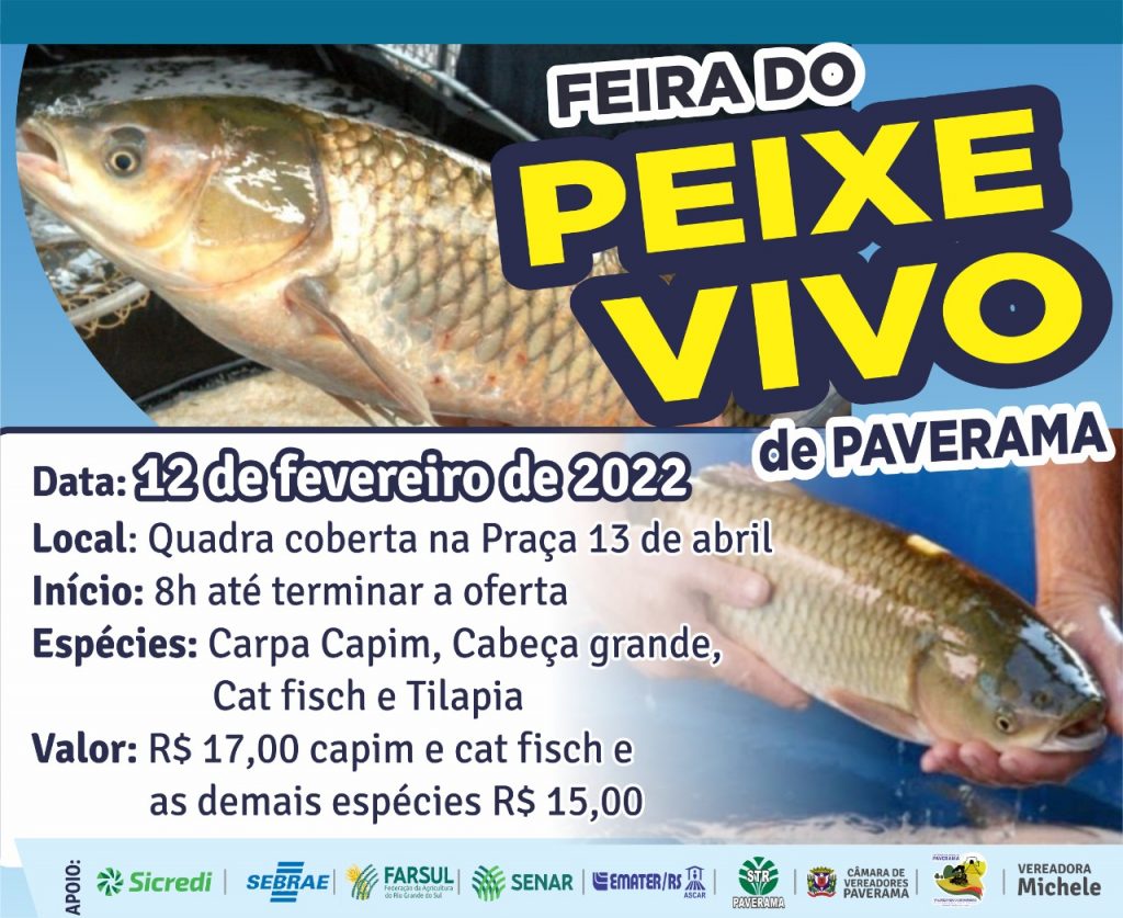 Grupo de Piscicultores realiza 1 Feira do Peixe neste s bado em