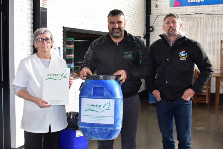 Imigrante faz parceria para coleta de óleo de cozinha