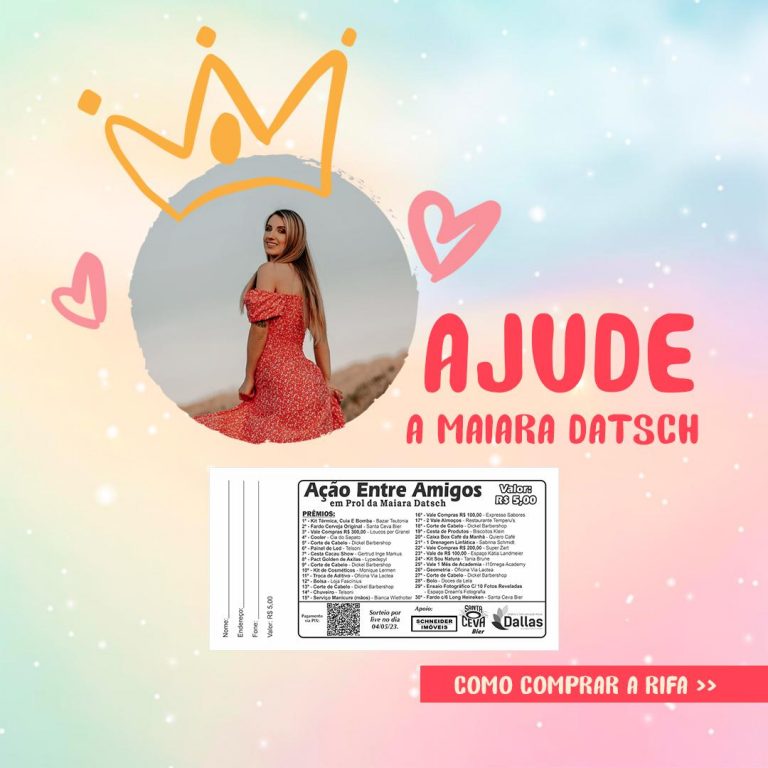 Amigos de Maiara Datsch organizam ação para ajudar com despesas hospitalares