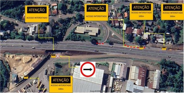 Acesso ao Bairro das Indústrias, no sentido Estrela-Lajeado está bloqueado