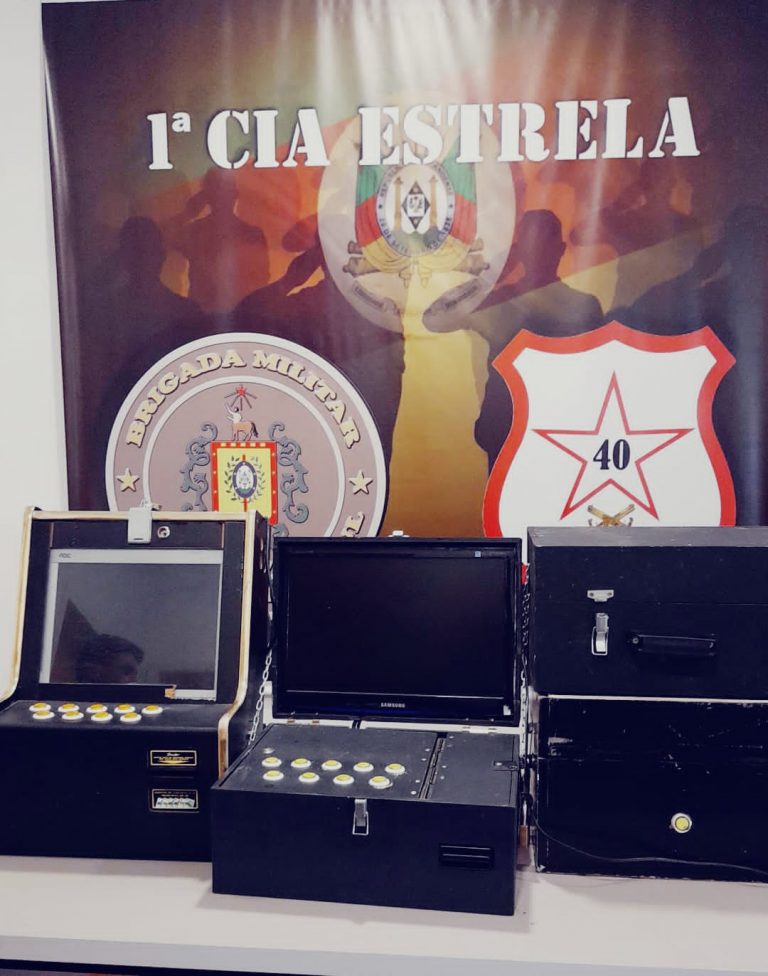 Brigada Militar apreende máquina caça-níquel em Estrela