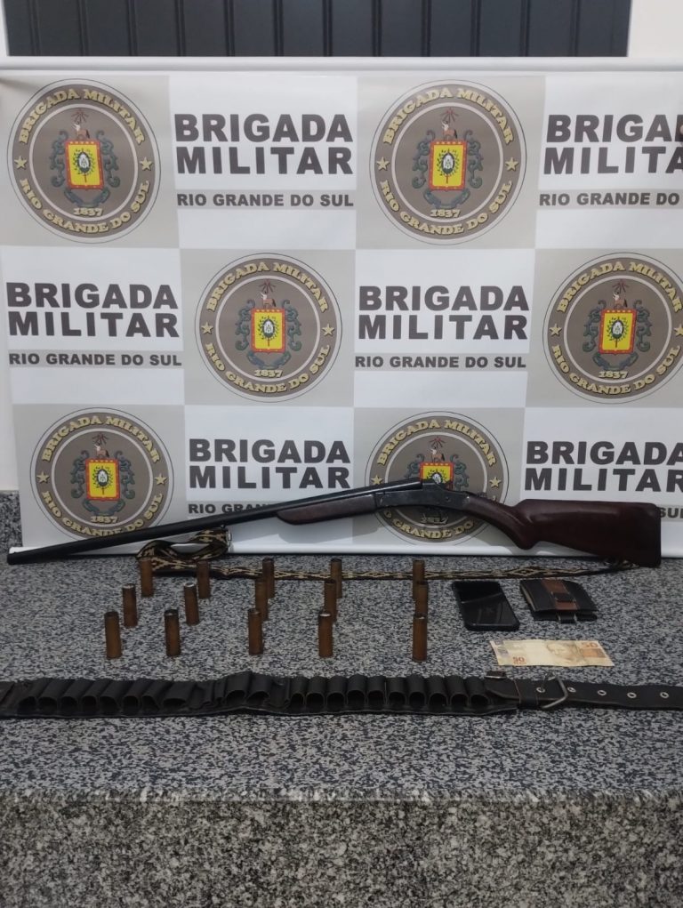 Indivíduo é preso por porte irregular de arma de fogo em Encantado