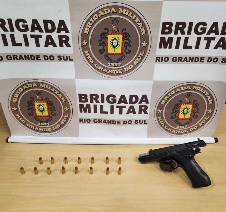 Brigada Militar apreende adolescente por porte ilegal de arma de fogo em Lajeado