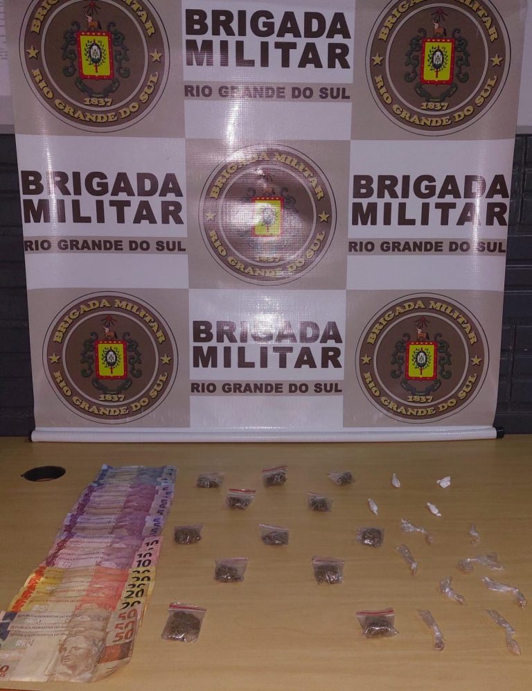 Homem é preso por tráfico de drogas no Bairro Santo Antônio, em Lajeado