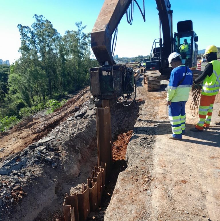 Obras de novo talude avançam e CCR Viasul mantém prazo de liberação da ponte sobre Arroio Boa Vista