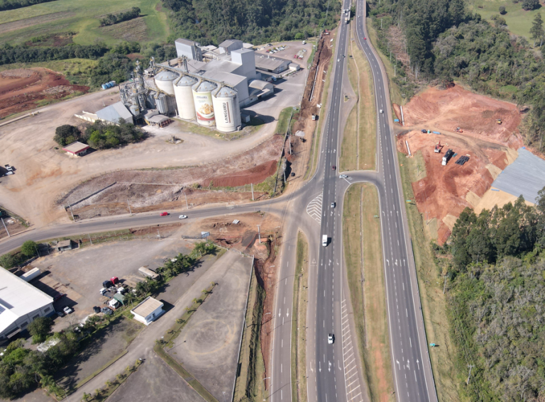 Nova etapa de obras modifica o acesso à Rota do Sol na BR-386, em Estrela