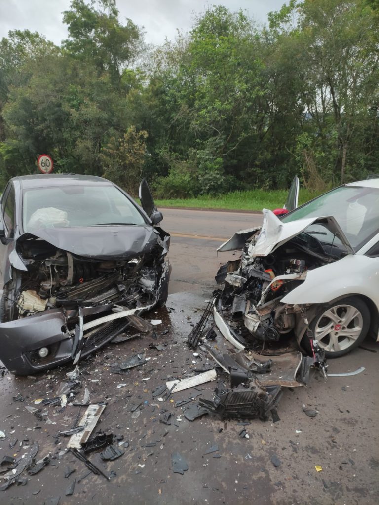 Quatro pessoas ficam feridas em acidente na ERS-129 em Muçum