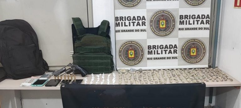 Adolescente é apreendido por tráfico de drogas e porte ilegal de arma de fogo em Lajeado 