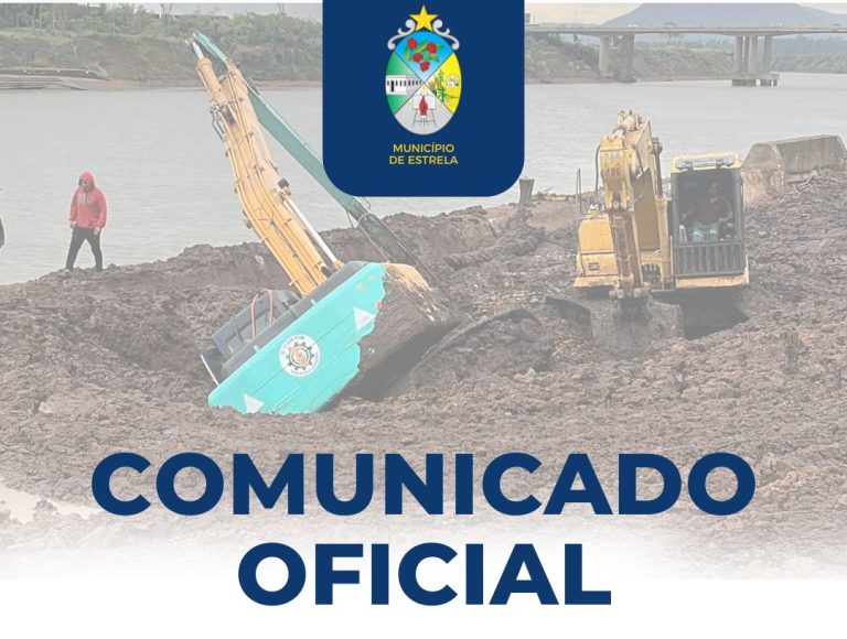 Acidente de trabalho mobiliza resgate durante obra de desassoreamento em Estrela