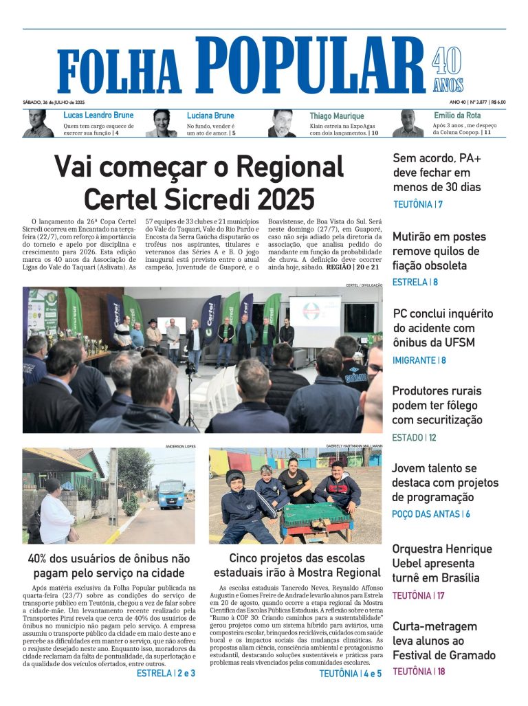 Folha Popular 26-7-2025