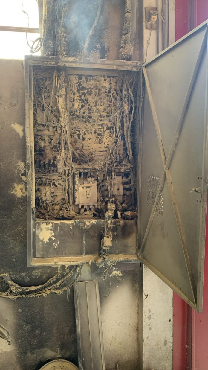 incêndio industrial