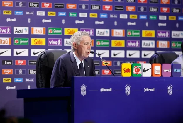 Ancelotti diz não existir seleção perfeita, mas escolheu a mais resiliente - Crédito: Rafael Ribeiro / CBF / Divulgação