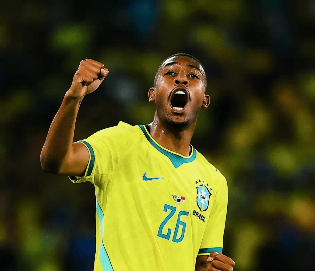 Rayan marcou seu primeiro gol pela Seleção - Crédito: Divulgação / X / @fifaworldcup_pt