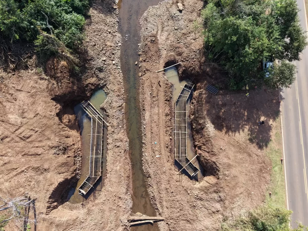Ponte terá 17 metros de comprimento e 7 metros de largura - Crédito: AI Prefeitura de Imigrante
