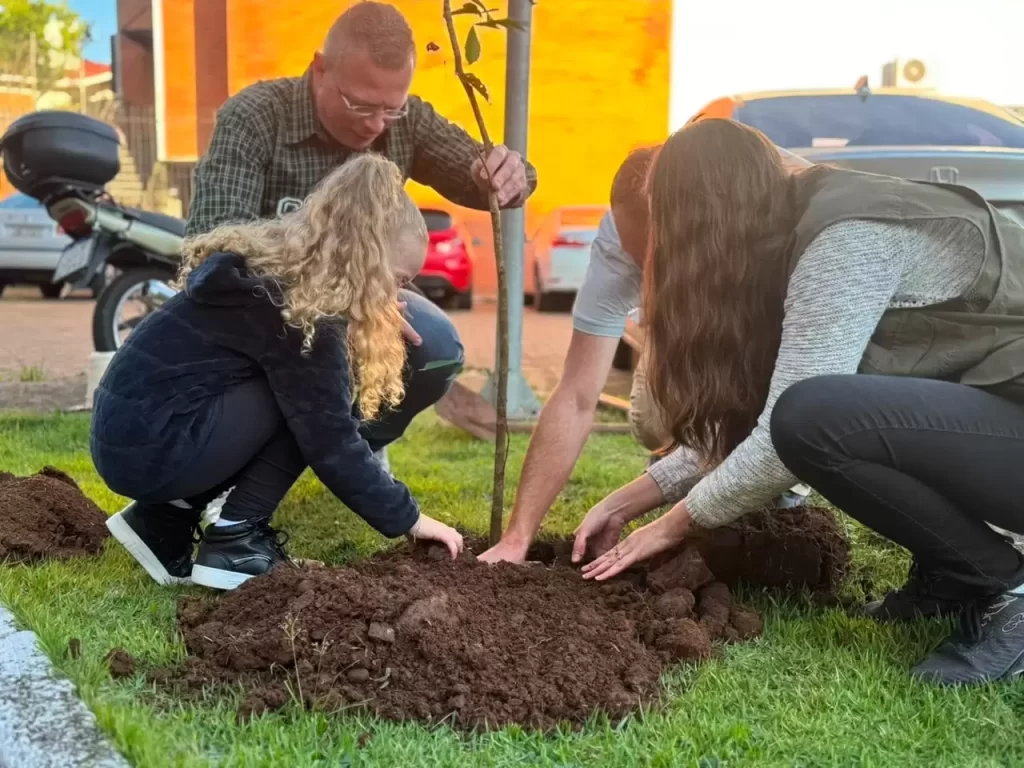 Estrela realizou trabalhos de arborização - Crédito: Divulgação