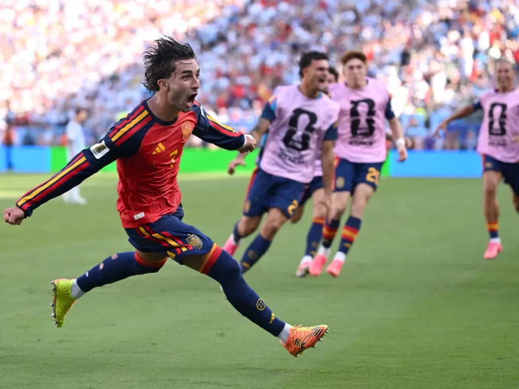 Ferran Torres marcou o gol da Espanha - Crédito: Divulgação