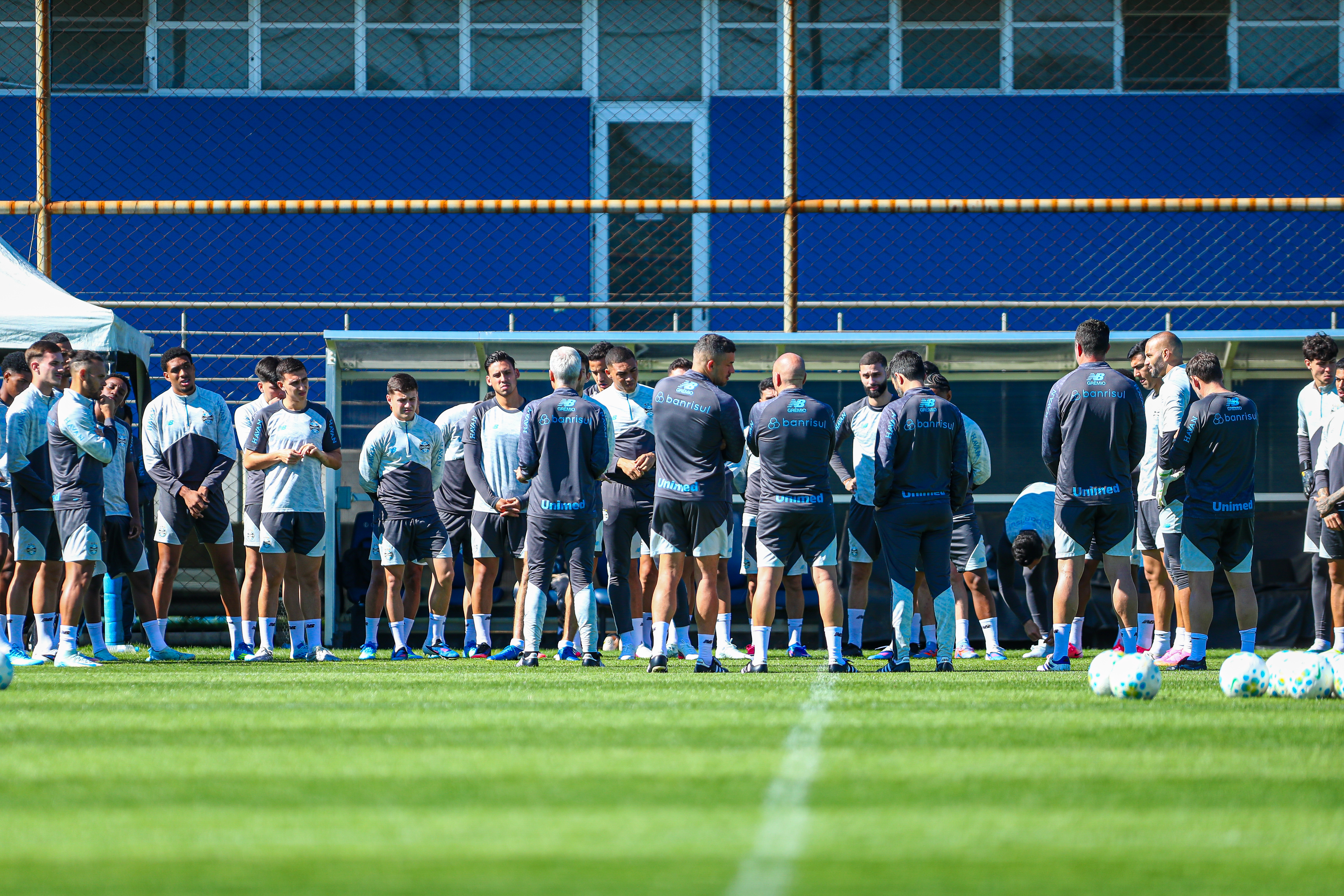 Tricolor fechou a preparação no sábado - Crédito: Angelo Pieretti / Grêmio FBPA / Divulgação