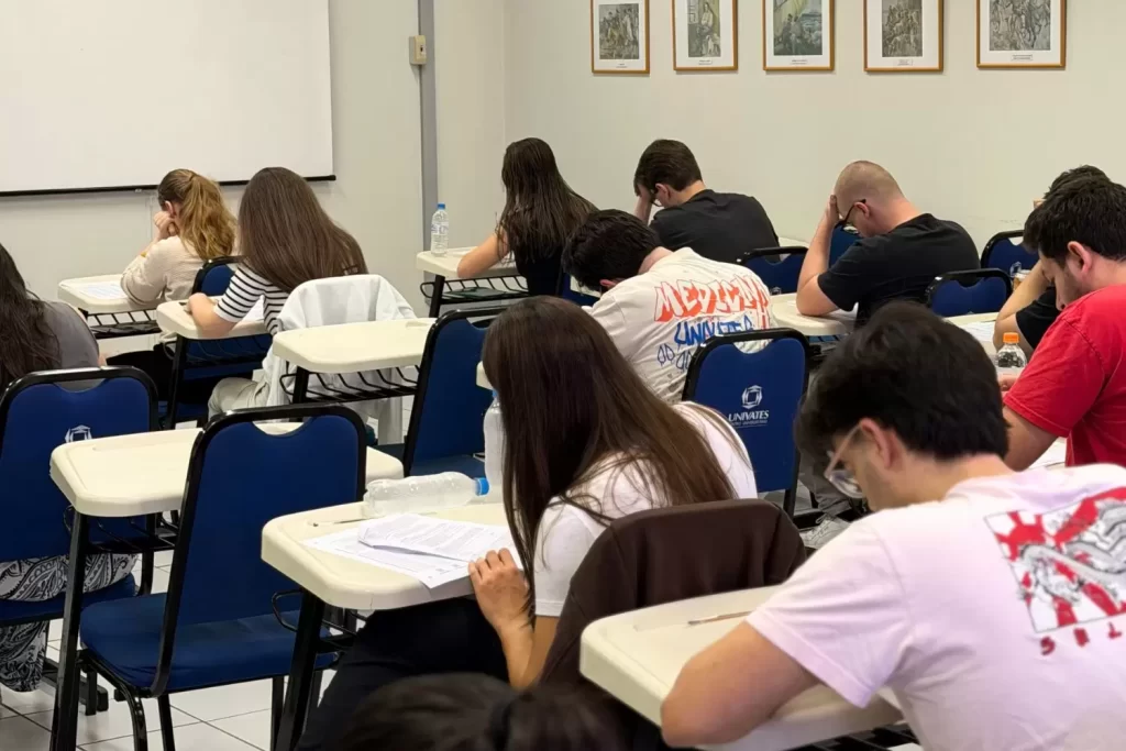 A prova foi aplicada no Prédio 12 da Universidade / Crédito: Pietra Darde / Univates