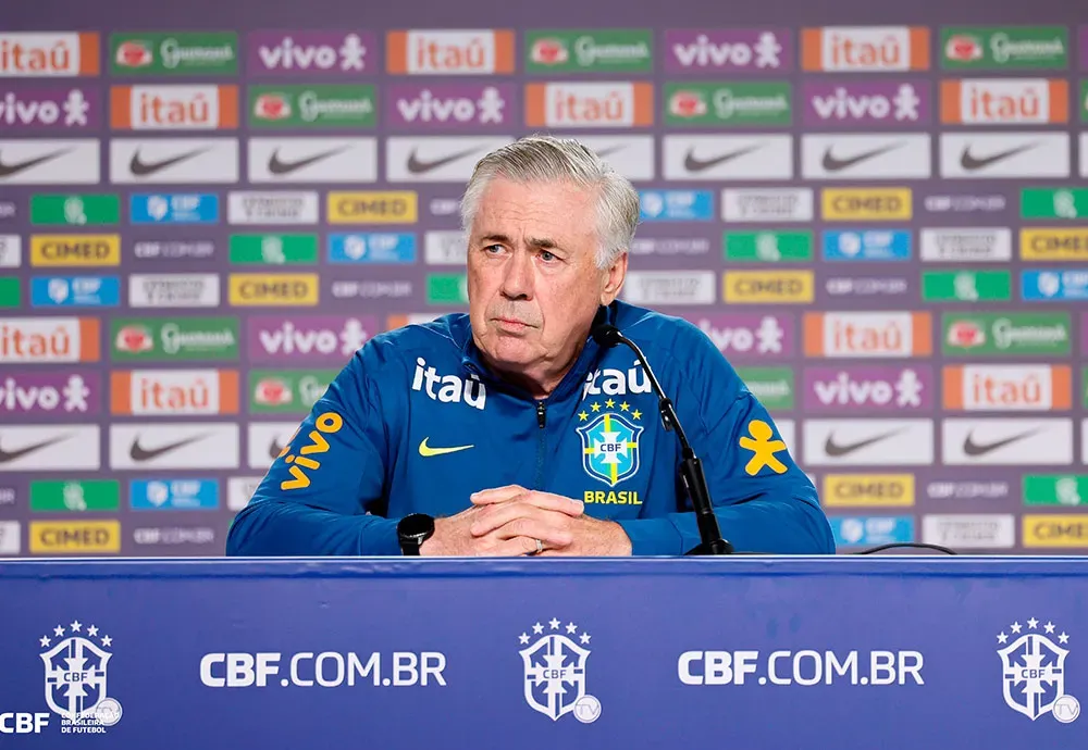 Carlo Ancelotti dá início ao ciclo da Copa de 20230 - Crédito: CBF / Divulgação