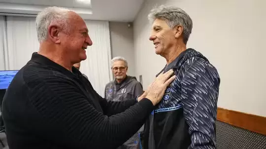 Felipão e Renato estarão juntos novamente - Crédito: Divulgação