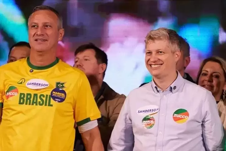 Sanderson e Marcel garantiram as cadeiras no Senado pelo Rio Grande do Sul - Crédito: Divulgação