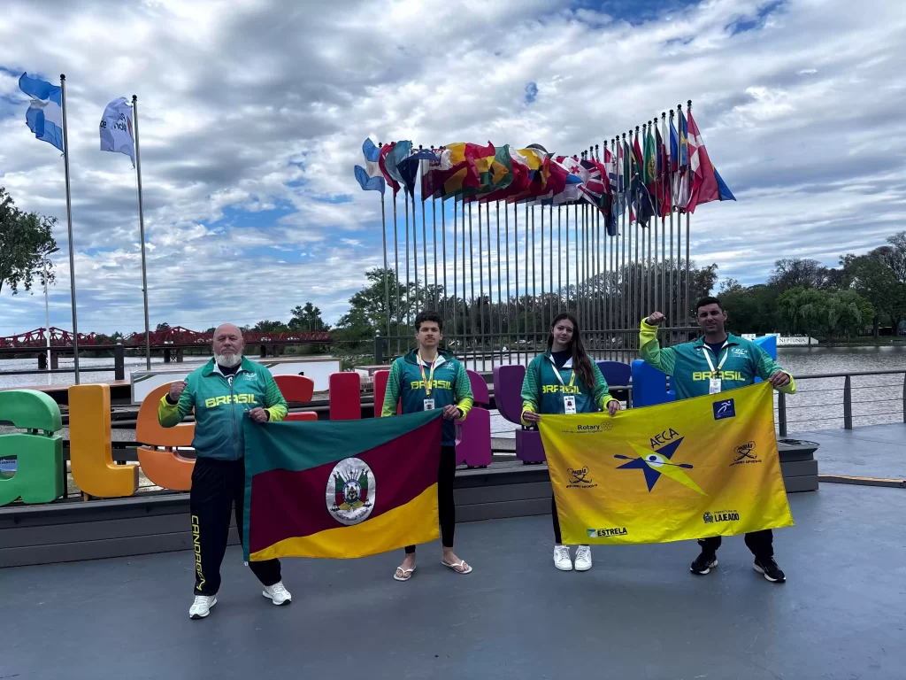 Aeca representou o Brasil na Argentina - Crédito: Divulgação