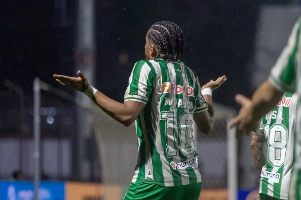 Marcos Paulo fez o gol da vitória - Crédito: Divulgação
