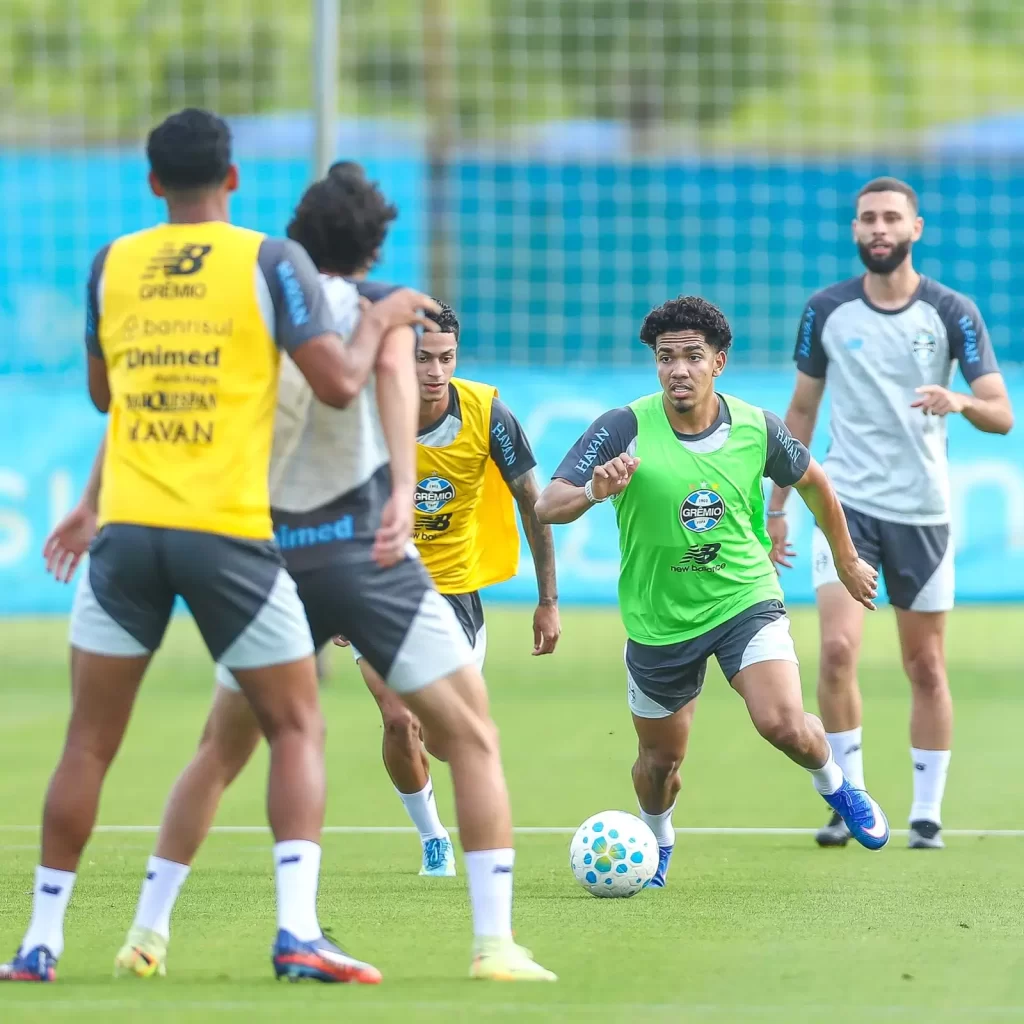 Tricolor concluiu treinamentos antes do jogo - Crédito: Angelo Pieretti / Grêmio / Divulgação
